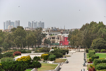 Sticker - The view of center of Karachi, Pakistan