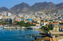 Cape Verde, Sao Vicente, Mindelo, Edge Of Coastal City