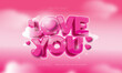 © Nandar Adhuri - Pink Love you Text Effect Editable