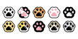 cat paw vector dog footprint icon kitten calico logo breed symbol character cartoon illustration doodle design isolated
