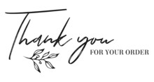 Vintage Vector Thank You Handwritten Inscription. Hand Drawn Lettering. Thank You Calligraphy. Thank You Card. Vector Illustration.