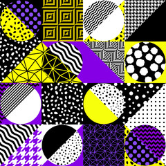 Leinwandbilder - Seamless vector pattern. Abstract square texture