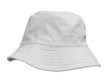 canvas print picture - white bucket hat isolated on white