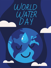 Wall Mural - world water day campaign