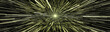 Stars Hyperspace Yellow Banner. Stars Hyperspace with Yellow Light Beam Wide Size Banner.