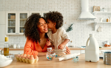 african american family at home