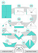 Boat ship origami scheme tutorial moving model