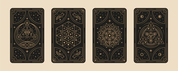 tarot cards. gypsy card, witches symbol for lovers mystical ritual. divination and astrology magical