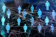 © vegefox.com - Abstract technology group and data 3d