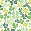 cloverleaf seamless pattern with attractive colors