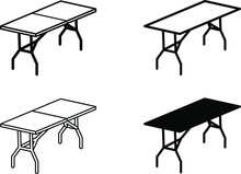 Folding table icon , vector illustration