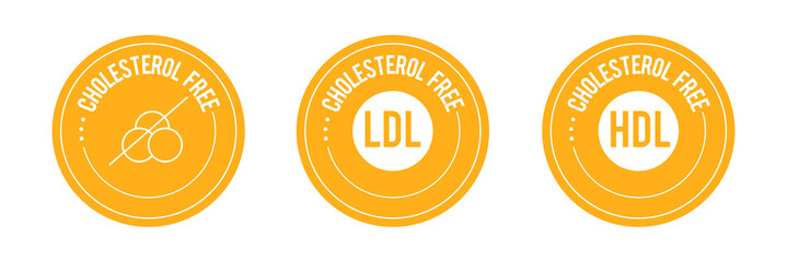 Canvas Print - cholesterol-free, ldl, hdl icon vector illustration