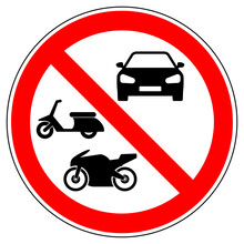 No Motor Vehicles Sign Free Stock Photo - Public Domain Pictures