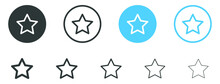 Favorite Star Icon Rating Symbol Reward Rating Mark Icons	
