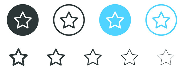 Leinwandbilder - favorite star icon rating symbol reward rating mark icons	
