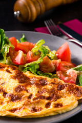 Sticker - healthy breakfast omelet with fresh vegetables