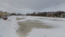 View Of The Vologda River In Winter