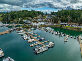 Wall Mural - Roche Harbor Drone