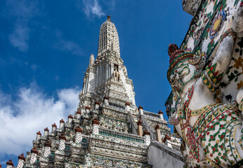 Historic Wat Arun Buddhist Temple in Bangkok