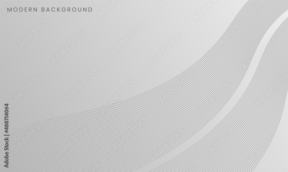 Abstract wave lines shape design on white background. Curve circular ...