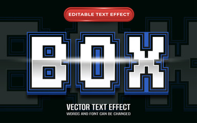 Box text effect with game theme