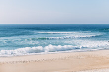 Atlantic Ocean Beach Near Aveiro, Portugal