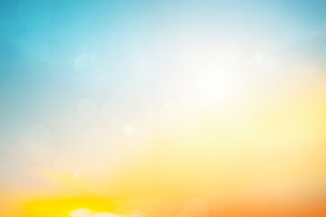 relaxing outdoors vacation landscape concept: abstract blurred sunlight beach colorful blurred bokeh