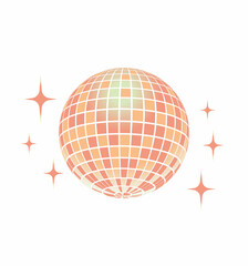 Wall Mural - Disco ball Vector icon Disco ball Vector icon Disco ball Vector icon