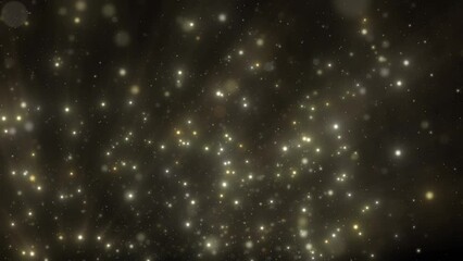 Wall Mural - This is stock motion graphic that shows glowing and sparkling particles,forming a beautiful bokeh.
