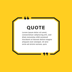 Leinwandbilder - quote box frame. texting boxes with quotation marks. line quote frames	
