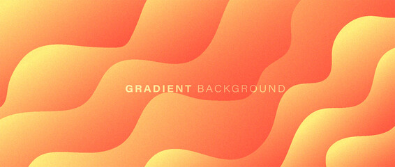 Dynamic wave gradient background with grainy texture