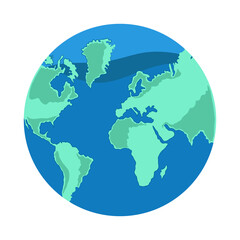 Wall Mural - earth globe map