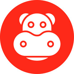 Poster - Hippo Icon