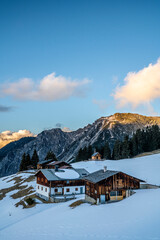 Canvas Print - Winter in den Alpen