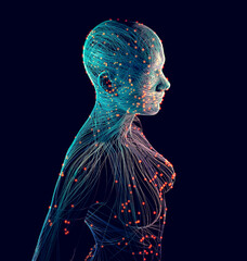 stimuli and emotions, feelings that pervade the body. impulses, neurons and synapses that interact. 