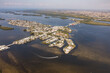 An aerial view of the historic Florida town connecting Pine Island with Cape Coral