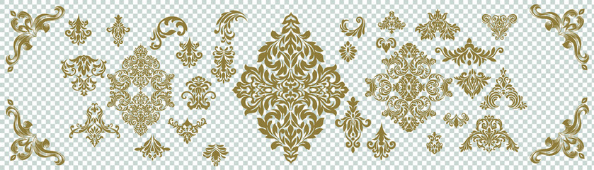 Wall Mural - Set of ornate vector ornaments