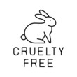 cruelty free color icon vector illustration