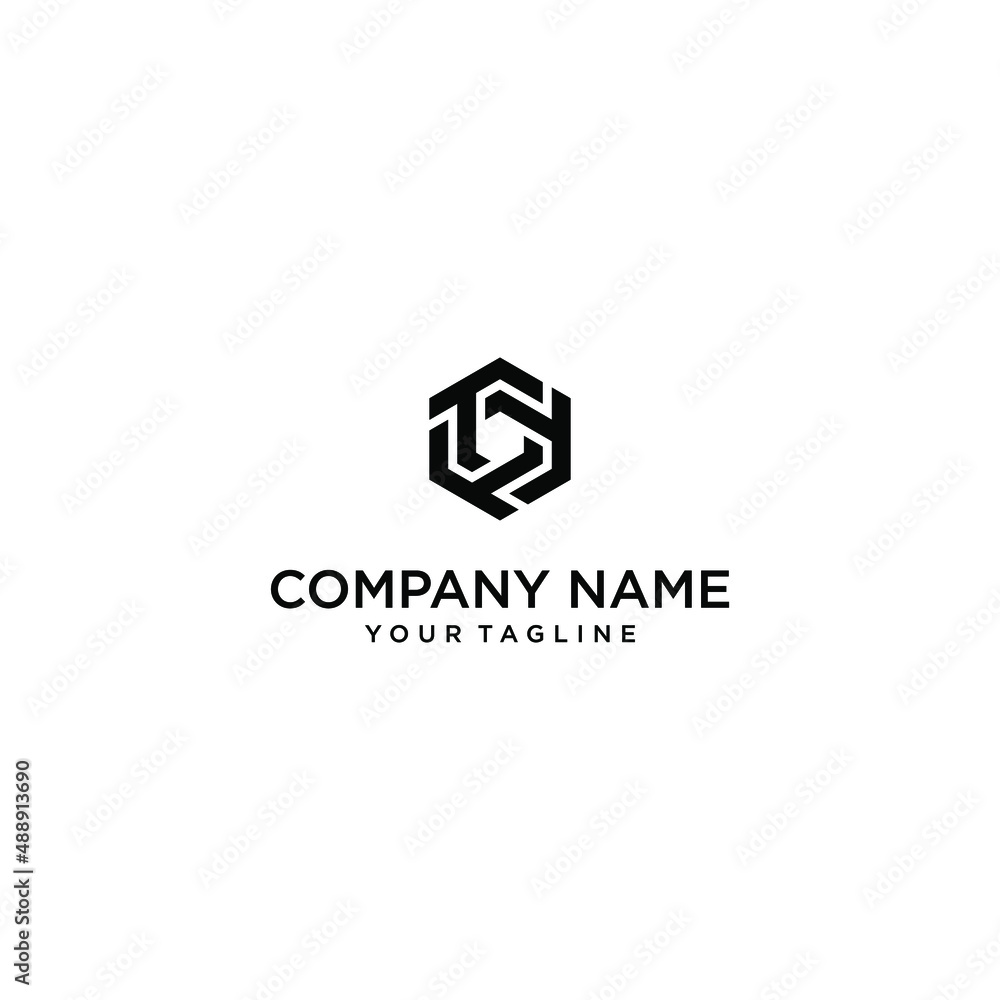 HEXAGON LETTER T SIMPLE MODERN LOGO CONCEPT Stock Vector | Adobe Stock
