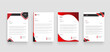 © AetherFrame - corporate modern letterhead design template with yellow, blue, and red color. creative modern letter head design template for your project. letterhead, letter head, Business letterhead design.