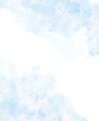 watercolor abstract blue background. hand drawn illustration