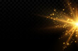 © kulinskaia - Light effect. Background of sparkling particles. Glittering elements on a transparent background.