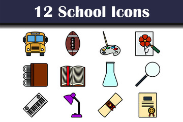 Poster - School Icon Set