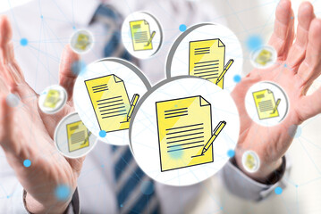 Wall Mural - Concept of document validation