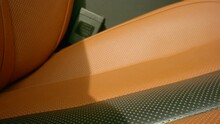 Luxury Car Leather Seat Macro