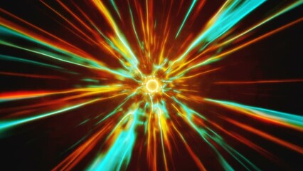 Wall Mural - Space Flame Tunnel