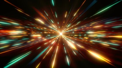 Wall Mural - Orange Space Light