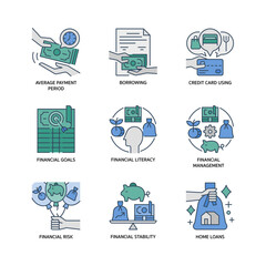 Poster - Financial Literacy Icon Set