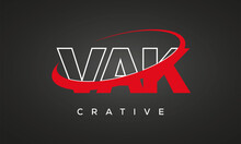 VAK Letters Creative Technology Logo Design