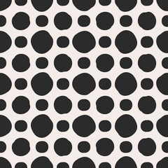 Poster - Black dot polka dots. Vector of simple black dots.